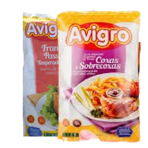 COXA/ COXA C/SOBRECOXA/FRANGO À PASSARINHO/SOBRECOXA TEMPERADO AVIGRO CONGELADO PC 1KG