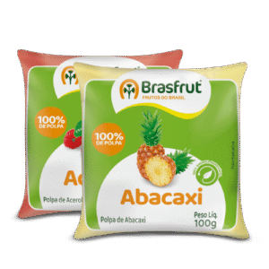 POLPA BRASFRUT ABACAXI/ACEROLA/CAJU/ABACAXI C/HORTELÃ PC 100G