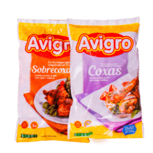 COXA/COXA C/SOBRECOXA/FRANGO À PASSARINHO/SOBRECOXA AVIGRO TEMPERADO CONGELADO PC 1KG