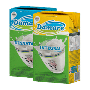 LEITE LÍQUIDO DAMARE INTEGRAL/DESNATADO TP 1L