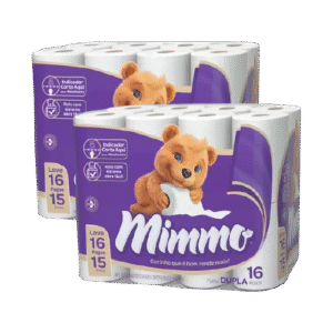 PAPEL HIGIÊNICO MIMMO FOLHA DUPLA NEUTRO LEVE 16 PAGUE 15 30M