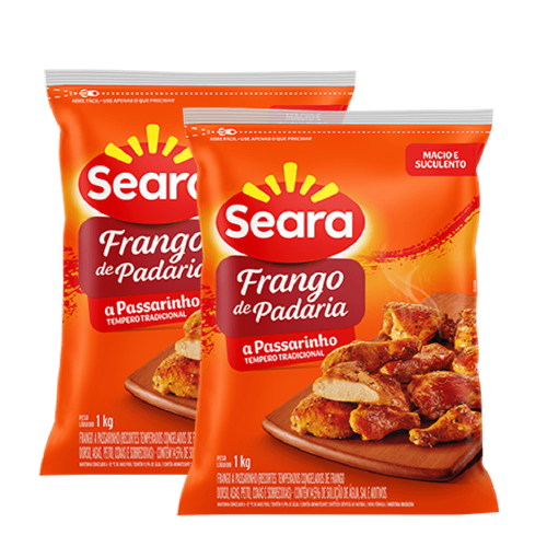FRANGO À PASSARINHO SEARA TEMPERADO IQF 1KG