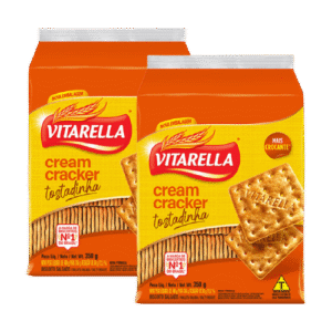 BISCOITO CREAM CRACKER VITARELLA TOSTADINHO PC 350G