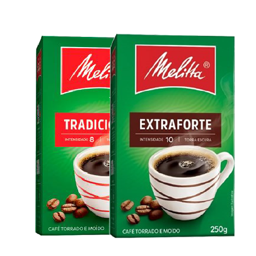 CAFÉ MELITTA TRADICIONAL/EXTRA FORTE VÁCUO 250G