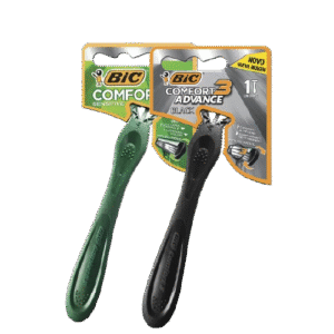 APARELHO BARBEAR BIC COMFORT 3 BLACK NIGHT/ SENSITIVE UNID.