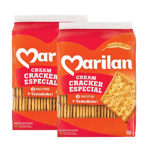 BISCOITO CREAM CRACKER MARILAN ESPECIAL PC 350G