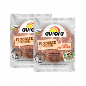 CARNE HAMBÚRGUER AURORA MISTO/FRANGO CONGELADO PC 56G