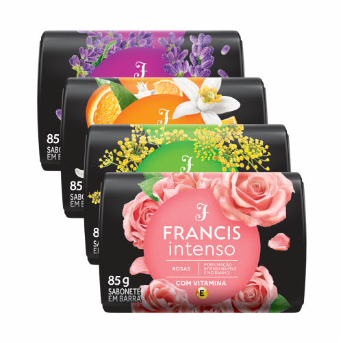 SABONETE BARRA FRANCIS INTENSO FRAGRÂNCIAS 85G